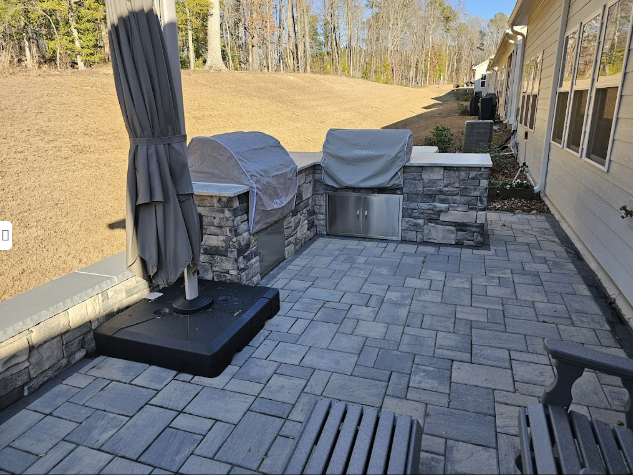 Backyard living spaces